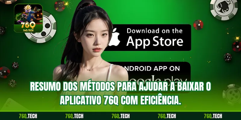 Resumo dos métodos para ajudar a baixar o aplicativo 76q com eficiência